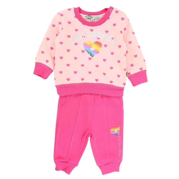 Picture of LC11986 LEECOOPER GIRLS THERMAL FLEECY TWOPIECE JOGGING SUIT